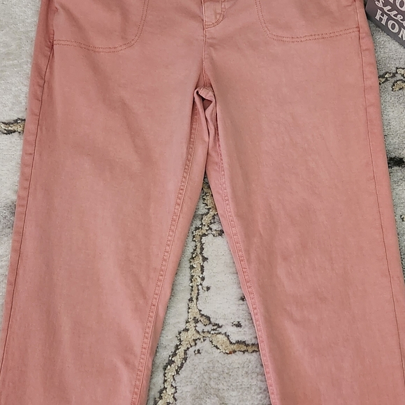 Women's Size 14 Light Washed/Pastel Orange/Pink Jeans . GREAT CONDITION - Picture 9 of 14